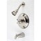 Kingston Brass KB3636AX Tub and Shower Faucet, Polished Nickel KB3636AX - alternate 2